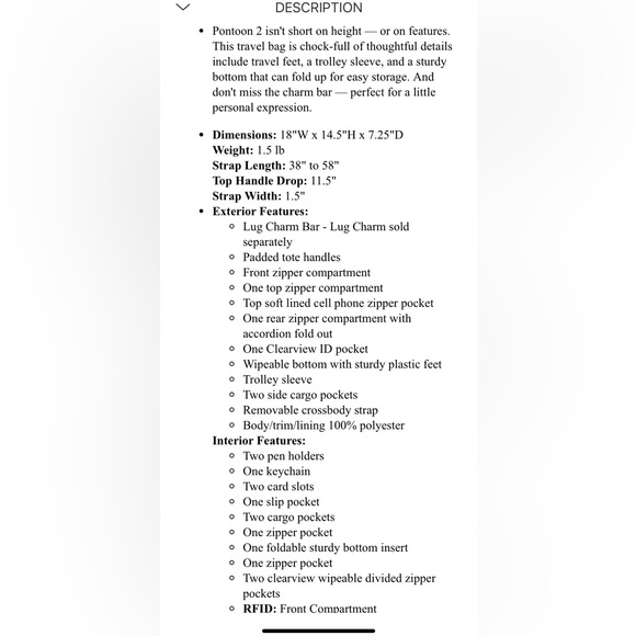 LUG PONTOON 2 NWT - Picture 6 of 7